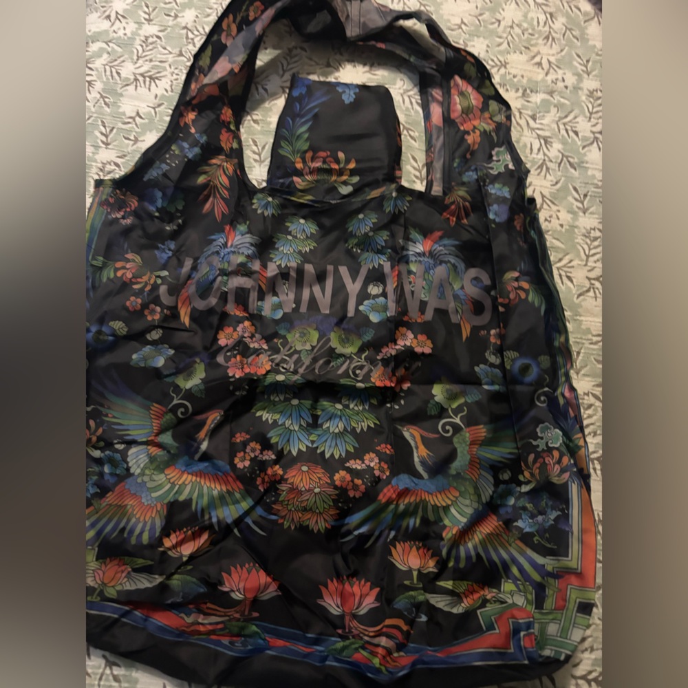 Johnny Was Multicolor Floral Tote Bag - Picture 2 of 4